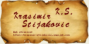 Krasimir Stijaković vizit kartica